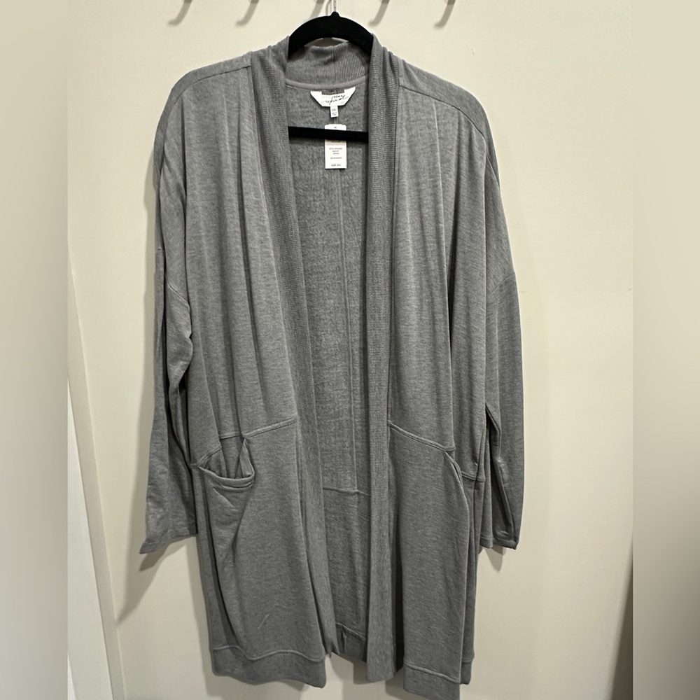 NWT Soma wknd Soft Cardigan. Heather Graphite Size XXL